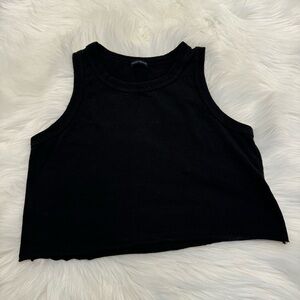 Brandy Melville Crop Classic Black Sleeveless Tank Top XS/S